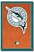 Florida Marlins (New Logo) White Wood-Mounted Sports Poster Print - 24