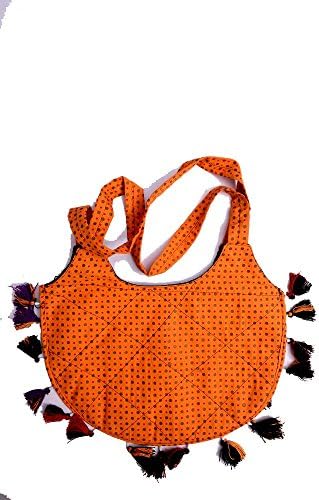 Hand Art India, Handcrafted Kutchi Single Side Work Woman's Shoulder Bag- HB051215GAAK006