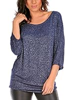 La Belle Parisienne Camiseta Manga Larga Mathilde (Azul Marino)