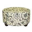 Desmond Upholstered Ottoman- Domino