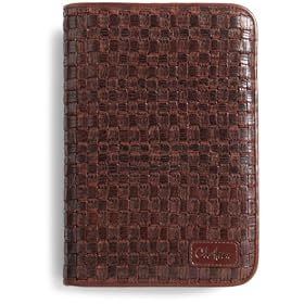 Cole Haan Hand-Woven Leather Kindle Cover with Hinge (Fits 6" Display, Latest Generation Kindle), Whiskey