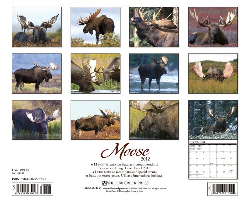 2012 calendar canada. Moose 2012 Calendar