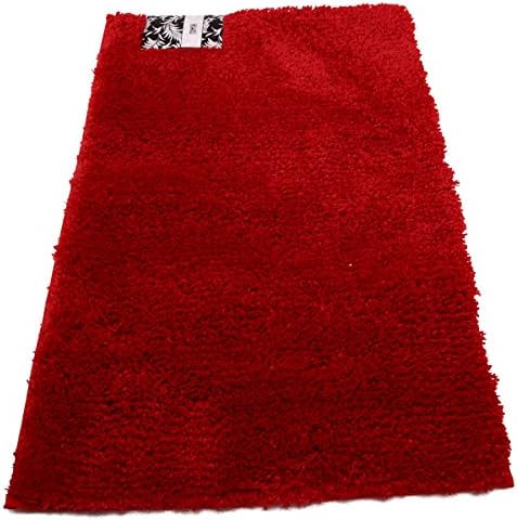 Christmas Sales! Hiwel 100% Microfiber Polyester Bath Mats, Safe No-slip Backing, Absorbant Bath Rugs Multi-functional Household Complement, Red, 20*32 Inch