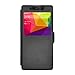 BLU Life XL case, KuGi BLU Life XL case - MX style ultra-thin PU Leather Case for BLU Life XL - LTE 5.5 inch smartphone. (Black)