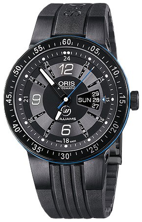 Oris Men's 73576344765RS Williams F1 Team Day Date Black and Grey Dial Watch