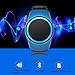 CAMTOA Wireless Bluetooth Wrist Speaker, MP3 Music Player Watch - Mini Speaker/Running Small Speaker for Remote Control Selfie/Phone Anti-lost/Handsfree Calls/ TF Card Playing/FM Radio Blue