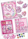 Girls Scrapbook Kit - Includes Scrap book, picture frames, ribbons, jewels, buttons, stickers, borders and decorative papers. PONIES!