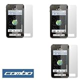 Durable Clear Reusable LCD Screen Protector - 3 Packs for T-Mobile Samsung Behold T919 Smartphone