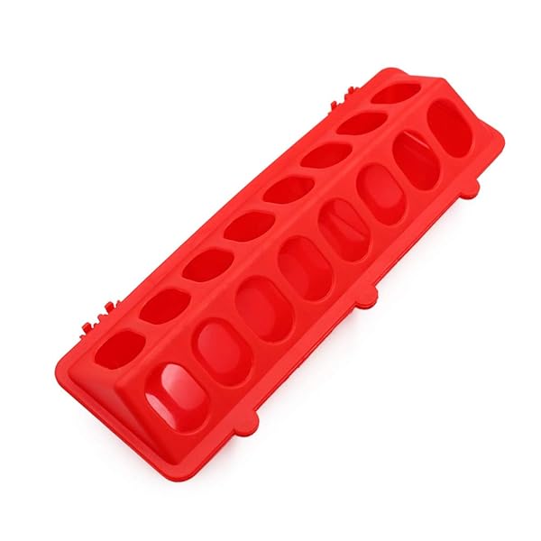 Macgoal Flip Top Poultry Feeder Trough Baby Chick Feeder Plastic