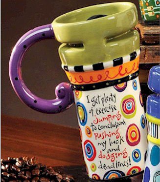 Push My Luck Jum to Conclusions Coffee TRAVEL MUG