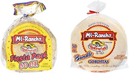 Mi Rancho 50 Ct. Flour &amp; 50 Ct. Corn Tortillas Fiesta Packs