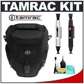 Tamrac 5625 Pro Digital Zoom 5 Camera Holster Bag (Black) + Accessory Kit for Canon Rebel XSi, XS, T1i, XTi, 40D, 50D, Nikon D40, D60, D5000, D90, D300, D700, Olympus Evolt E-30, E-450, E-520, E-620, and Sony Alpha A200, A300, A350, A700 Digital SLR Cameras