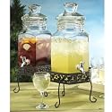 Home Essentials 1818 Del Sol Jug Beverage Dispenser With Rack, 1.5-Gallon