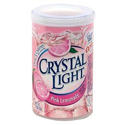Crystal Light Pink Lemonade, (8-Quart) 1.9-Ounce Canisters (Pack of 6)