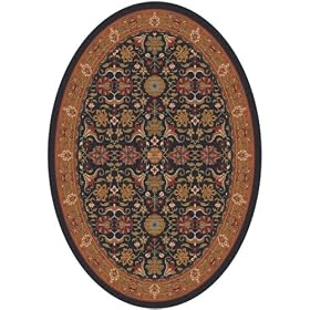 Stainmaster® Kamil Area Rug - Ebony (78"x109" Oval)