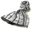 Armani Women's Wool Scarf, White/Gray