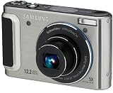 Samsung WB1000 Digitalkamera (12 Megapixel, 24mm Weitwinkel,5x optischer Zoom, Dual IS, HD-Video, HDMI, 7,6 cm (3 Zoll) VGA) silber - 
