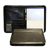 BNIB A4 Black conference folder Organiser Portfolio zipped (2816)