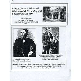 Platte County Missouri Historical & Genealogical Society Bulletin
