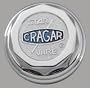 Cragar 6026115: Center Cap, Aluminum, Chrome Plated, Bolt-On, Decagon, Each