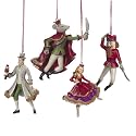 Waltz of the Nutcracker Figural Resin Christmas Ornaments Set of 4