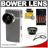 Bower .45x Wide Angle Magnetic Lens with Batteries & Charger + Cleaning Kit ....