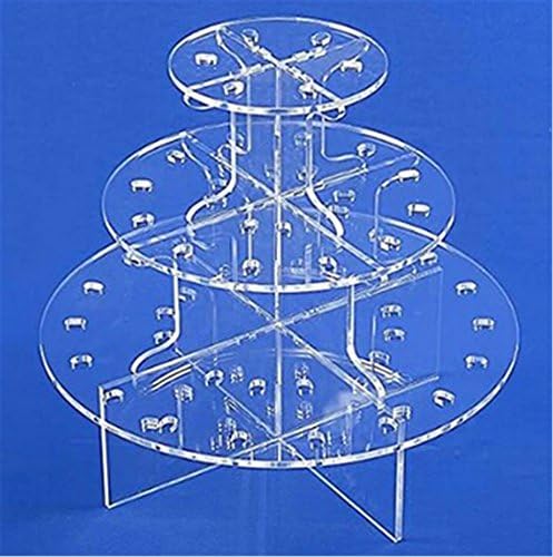 Voguebuy 3 Tier-clear Acrylic Push Pop Cake Stand