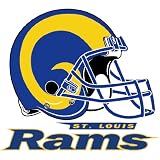 NFL Football Team Logo Transfers Rub-On Stickers/Tattoos St. Louis Rams (3 Pack)