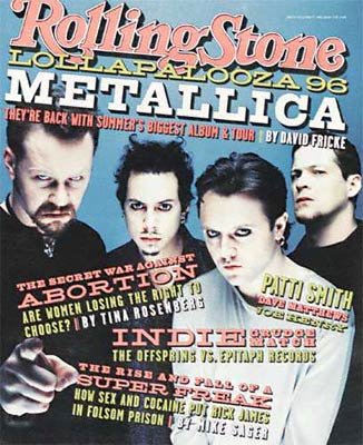 Rolling Stone Magazine, Issue 737, June 1996 - Metallica Cover