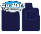 Navy Tailored Specific Car Mats Smart 2 Seater LHD/ForTwo
