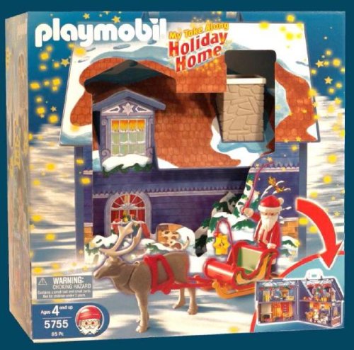 Childrens Toyshop  Spielwaren : Playmobil Weihnachtshaus zum Mitnehmen - PLAYMOBIL 4058