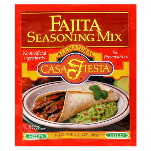 Casa Fiesta Fajita Seasoning, 1-Ounce Packages (Pack of 24) by Casa Fiesta