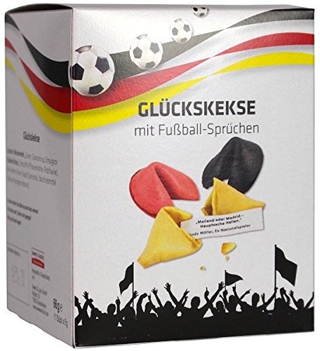Glückskekse mit Fußball-Sprüchen Deutschland EM EURO 2016 Fanartikel Europameisterschaft Frankreich