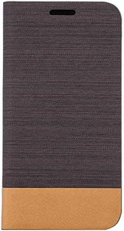 Galaxy S7 Case - Ruilida Canvas Cowboy Leather Case Flip Wallet Phone Bag Soft TPU Cover For Samsung Galaxy S7(Black)