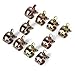 10 x 15mm Spring Clip Fuel Hose Line Water Pipe Air Tube Clamps Fastener by Generic