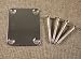 Universa Guitar Neck Plate For Fender Telecaster Stratocaster w/Screws- CHROME