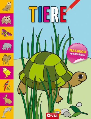 Compact Tiere Malbuch: &Uuml;ber 80 Ausmalbilder und Stickern