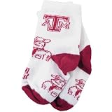 Texas A&M Aggies White Infant (903) Bootie Socks