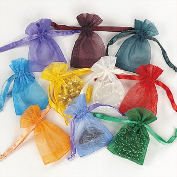Mini Organza Drawstring Bags (50 pc)