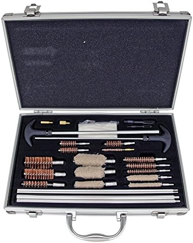 Ridge Rock Tools Universal Gun Cleaning Kit with Aluminum Storage/Carry Case (103 Piece)