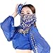 BellyLady Belly Dance Tribal Face Veil With Beads, Valentine's Gift Idea