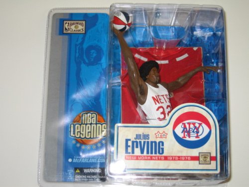 McFarlane Toys NBA Sports Picks Legends Series 1 Action Figure Julius Erving (New York Nets) White Jersey Variant