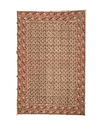 ICONS CORNER Plaid India Artesanal (Beige / Rojo)