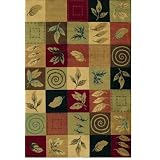 7'9 x 10'10 Shaw Rugs Accents Hamptons - 23500 Ebony Rectangular by Shaw Rugs