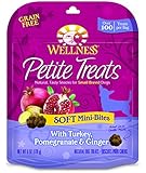 Wellness Petite Treats Small Breed Grain Free Turkey & Pomegranate Natural Soft Dog Treats, 6-Ounce Bag