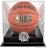 Toronto Raptors Blackbase Logo Basketball Display Case and Mirror Back