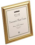 Florentine Document Frame, 8 1/2in. x 11in., Goldtone