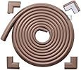 Roving Cove&reg; 16.2 ft (15ft Edge + 4 Corners) 'Safe Edge&reg; and Corner Cushion' - Value Pack - COFFEE; Premium Childproofing Edge Corner Guard - PRE-TAPED CORNERS; Child Safety Home Safety Furniture Bumper and Table Edge Corner Protectors EXTRA PURE, EXTRA DENSE, EXTRA LONG