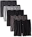 Hanes Men's 5Pack 100% Cotton Knit Boxer Shorts Boxers Underwear, 2XL