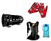 Auto Pearl Premium Quality Bike Accessories Combo Of Premium Quality Round Saddle Bag. & Knighthood Hand Grip Glove Red 1 Pair. & KTM Type Water Rucksack Backpack For Bike Riding / Cycling / Mount Climibing Bag With 2 Ltr. Hydration Bladder. RS.2503.00